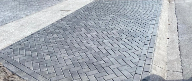 Pattern design added for driveway in Bethlehem, PA.